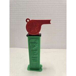 PEZ Whistle Pez Dispenser Green/Red/Yellow
